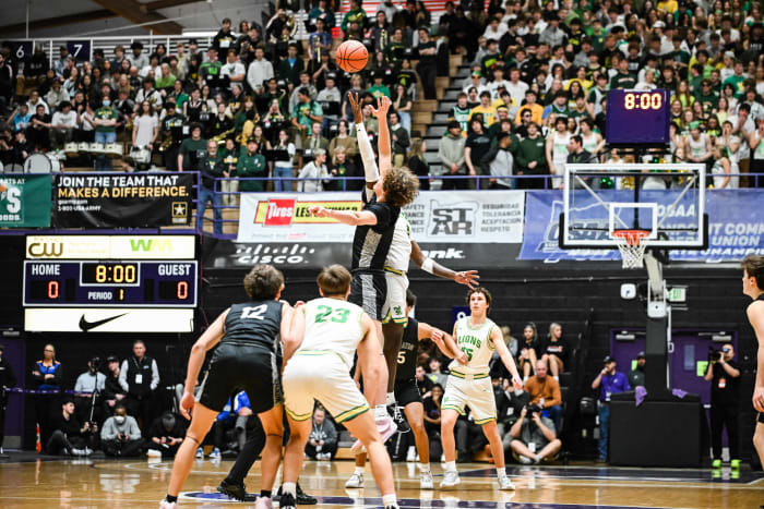 West Linn Tualatin 6A Oregon boys basketball final Naji Saker 1 -35